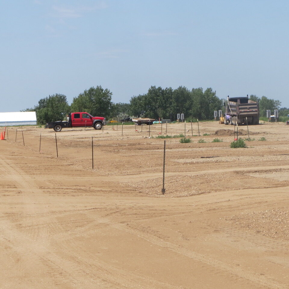 Vacant mobile home lot at Crosby Meadows